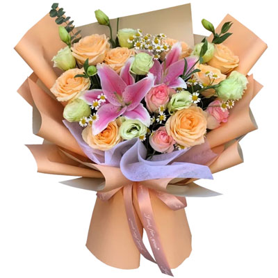杭州11朵玫瑰桔梗百合，陪你每个季节